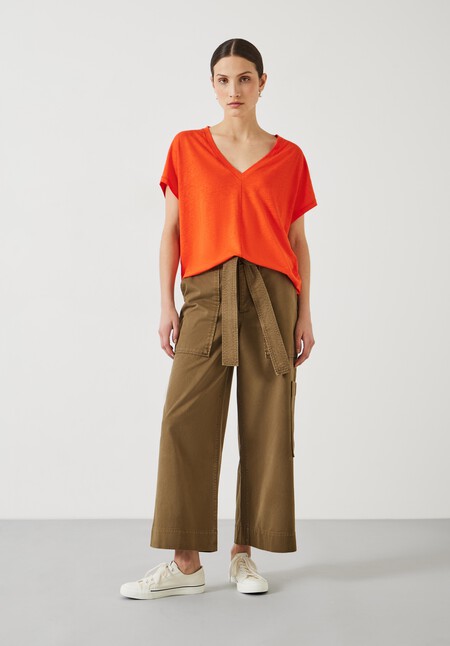 Danny Linen V-Neck T-Shirt