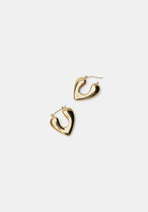 Heart earrings in gold - Alaia