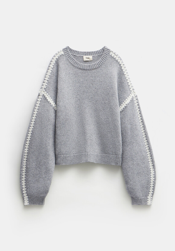 Whitney Wool Blend Stitch Detail Jumper
