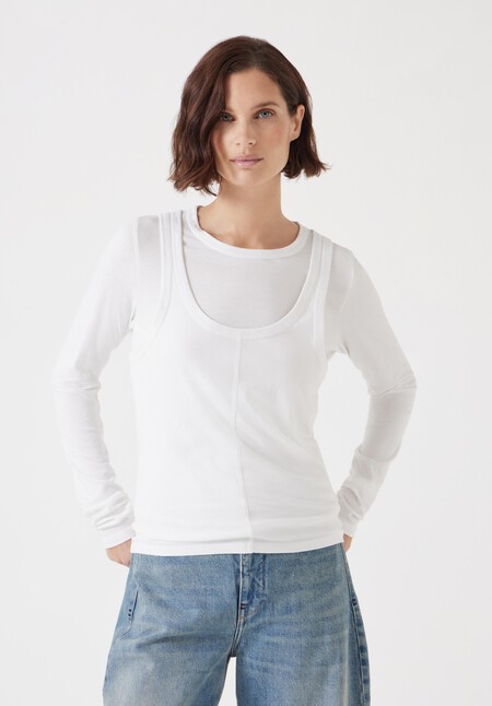 Double Layer Long Sleeve Top