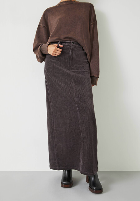 Alanna Cord Maxi Skirt