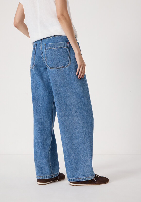 Saskia Straight Seamed Jeans