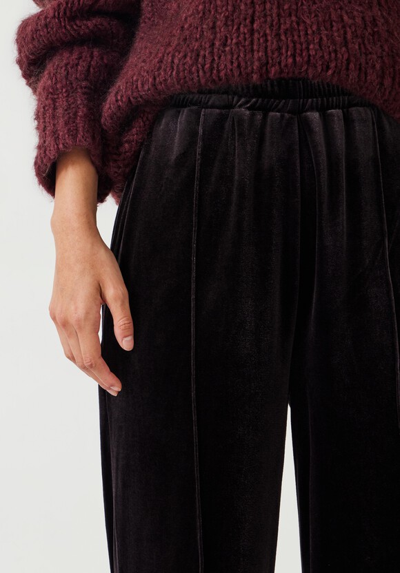 Harrison Velvet Pintuck Joggers