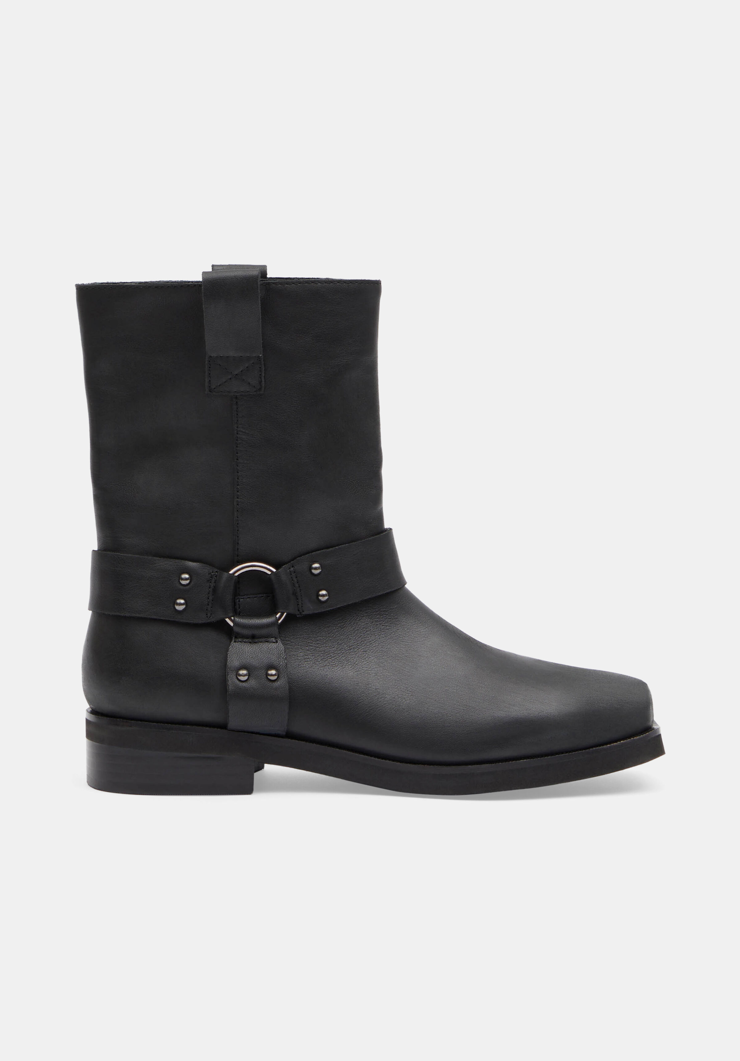 Oakley Leather Biker Boot | Black | hush