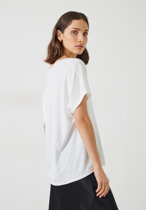 Danny Linen V-Neck T-Shirt