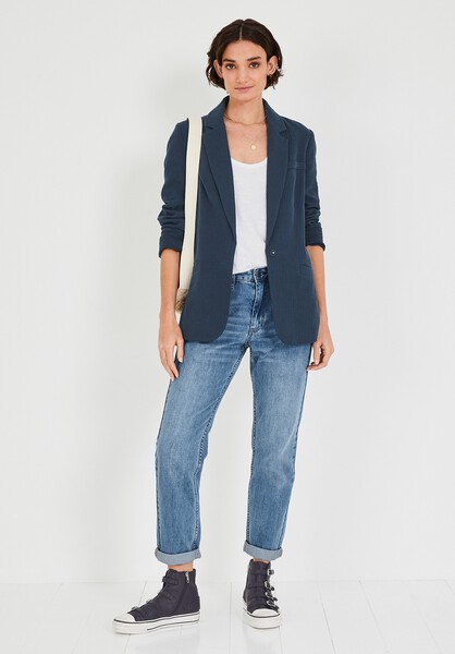 Roisin Crinkle Cotton Blazer