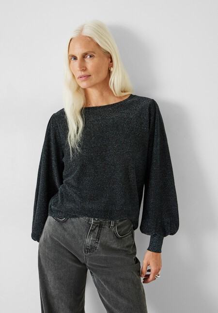 Lulu Metallic Backless Knitted Top
