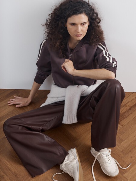 Zanna Side Stripe Zip Through Sweatshirt
