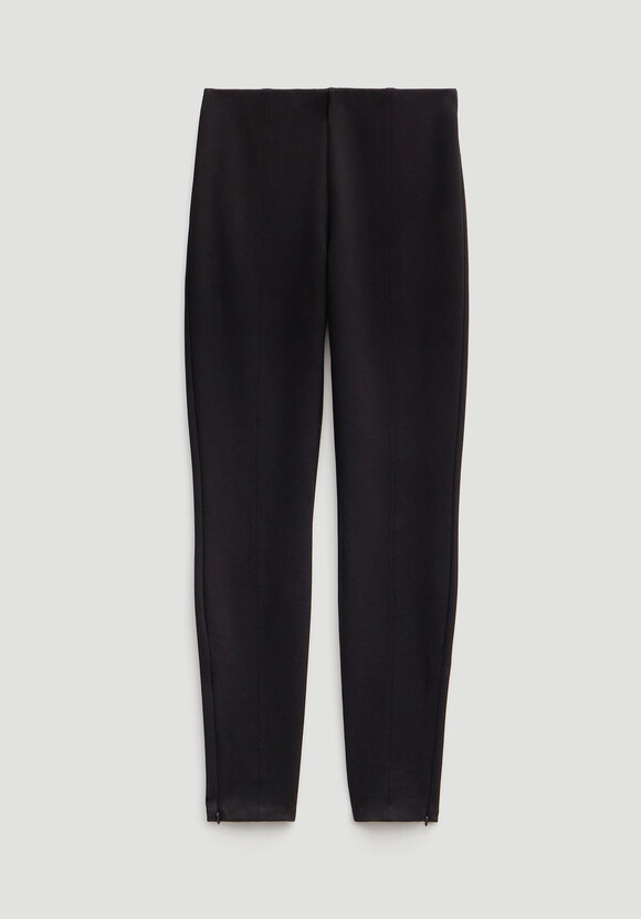 Slim Ponte Zip Detail Trouser