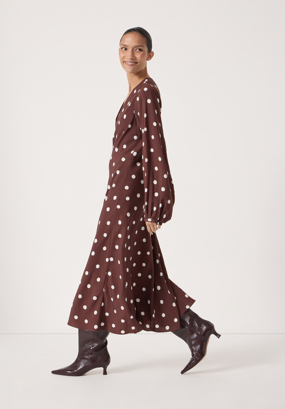 Grace V-Neck Long Sleeve Dress