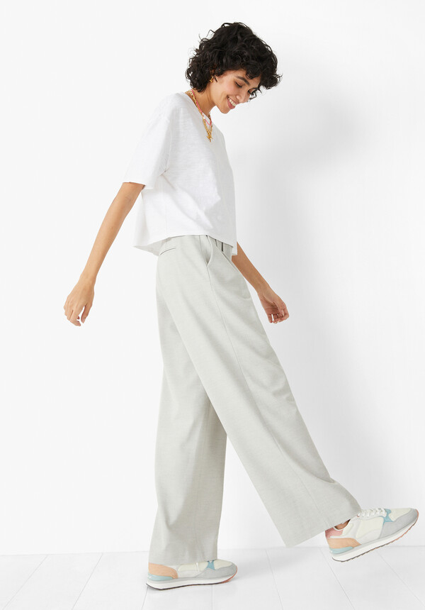 Wide Leg Tailored Trousers