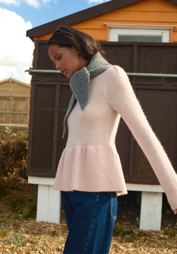 Cosy Alpaca Peplum Jumper