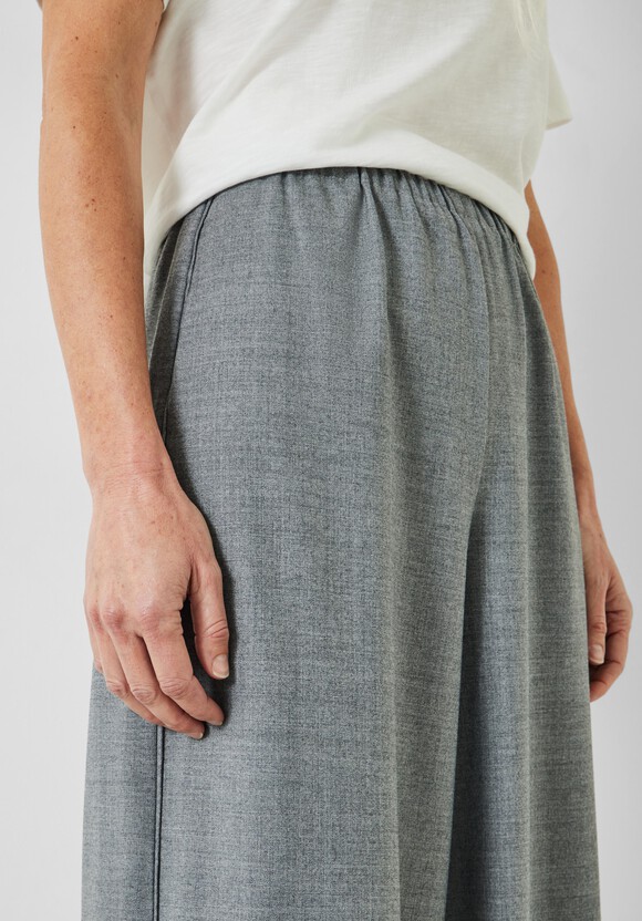 Alpa Wool Blend Wide Leg Trousers