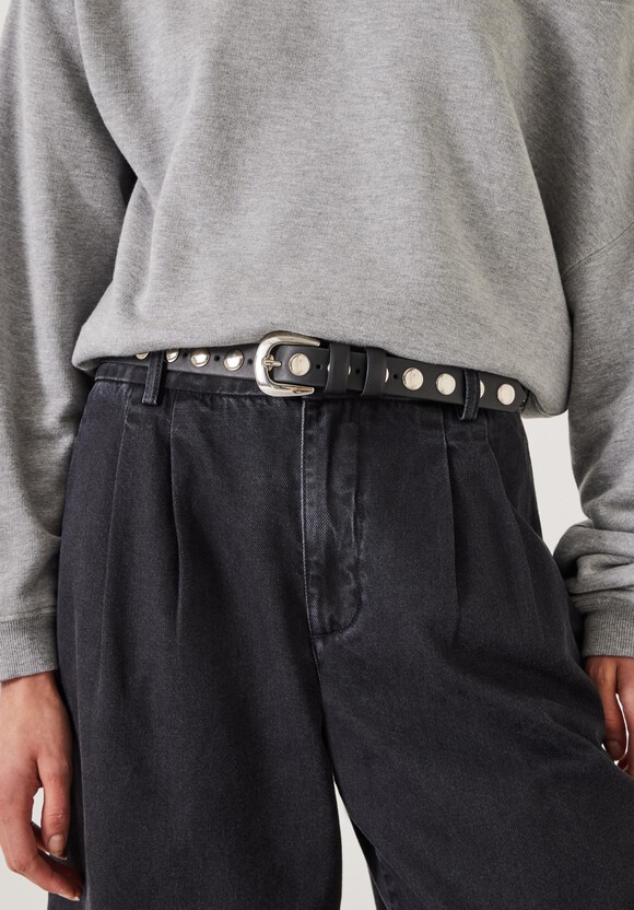 Seren Studded Leather Belt
