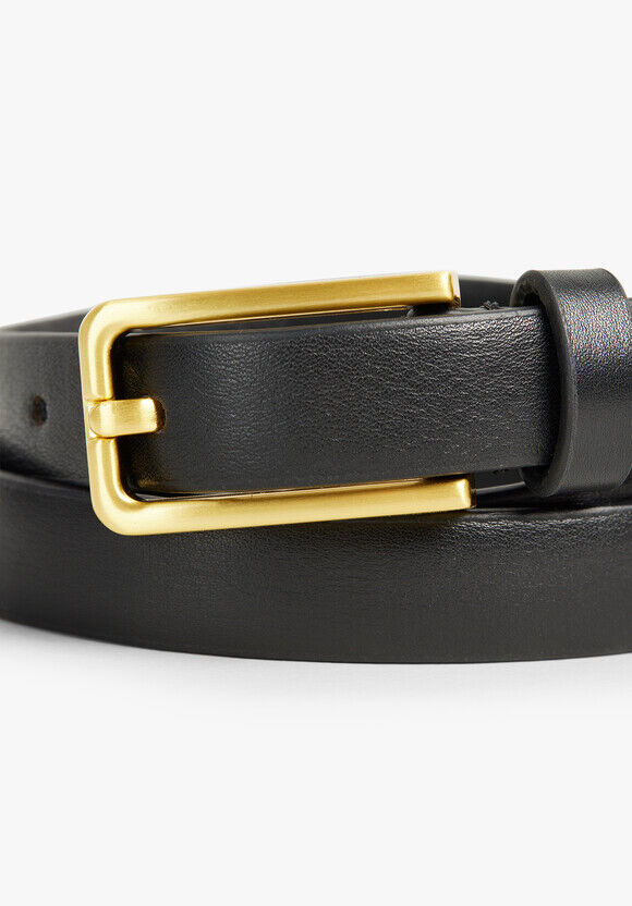 Priyanka Leather Belt | Black/Gold | hush Priyanka Leather Belt | Black/Gold | hush