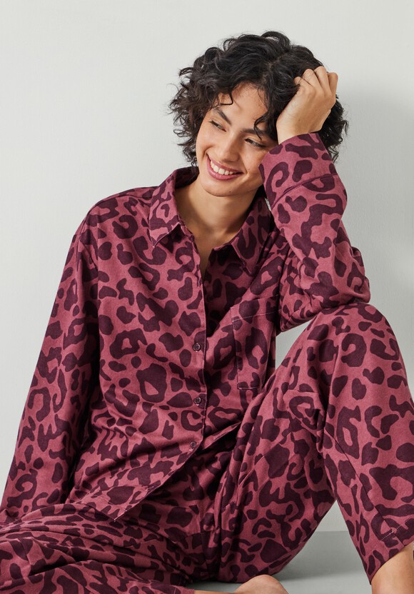 Luella Flannel Animal Print Pyjama Set