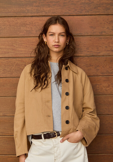 Barrel Sleeve Swing Jacket