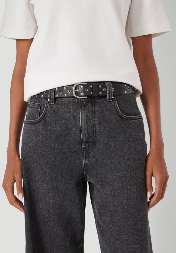 Eyelet Leather Belt