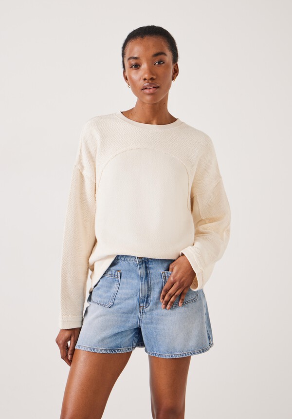 Hannah Textured Sweatshirt