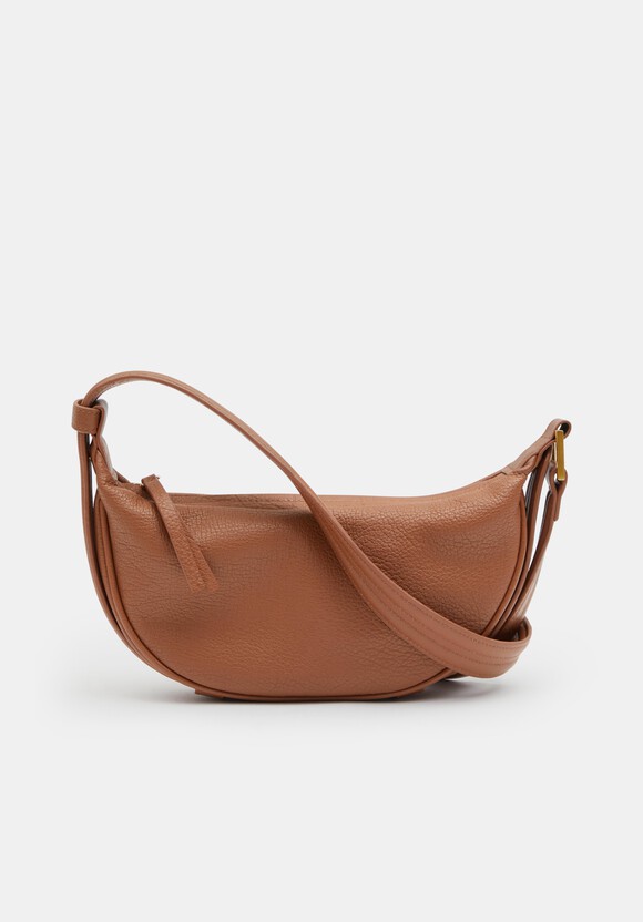 Rory Crescent Leather Crossbody Bag