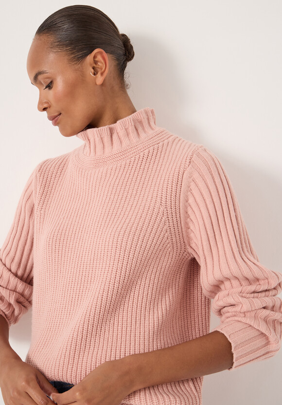 Kiley Wool Blend Frill Trim Jumper