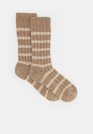 Wool Blend Stripe Socks