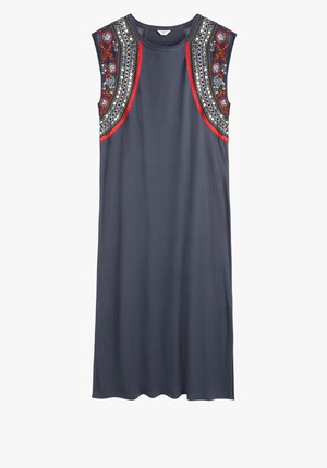 Embroidered Sleeve Dress