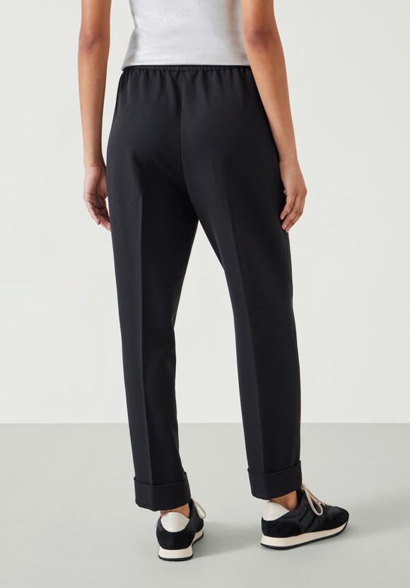Slim Pull On Suit Trousers