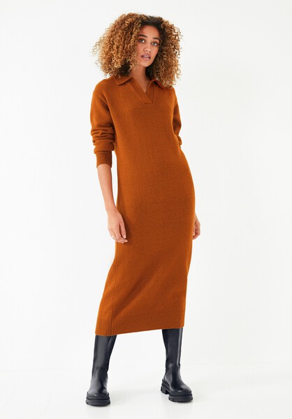 Ina Collar Knitted Midi Dress