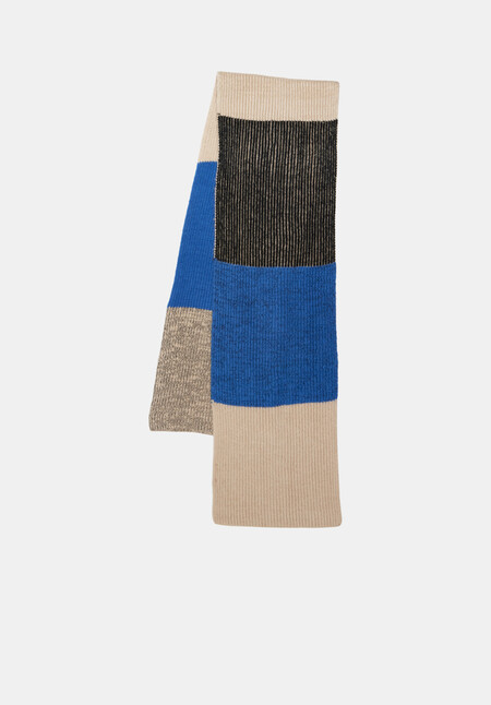 Margo Knitted Colourblock Scarf