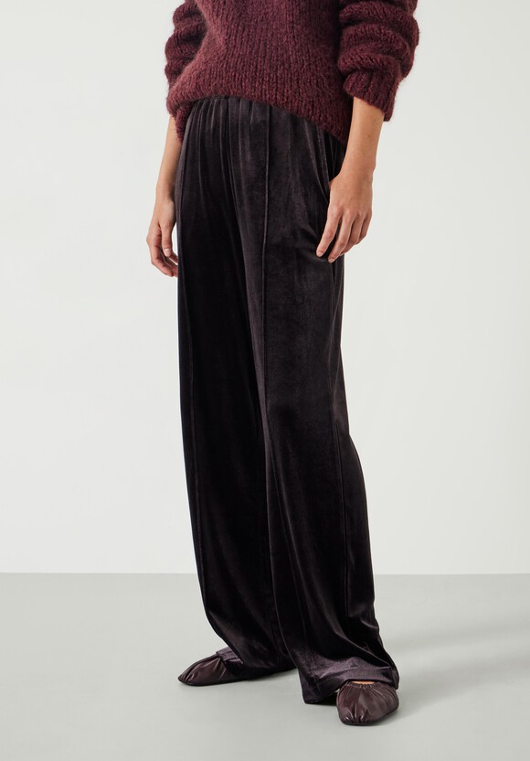 Harrison Velvet Pintuck Joggers