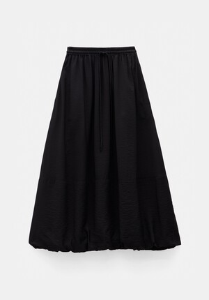 Air Flow Balloon Midi Skirt