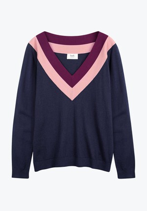 Deep V Knitted Top