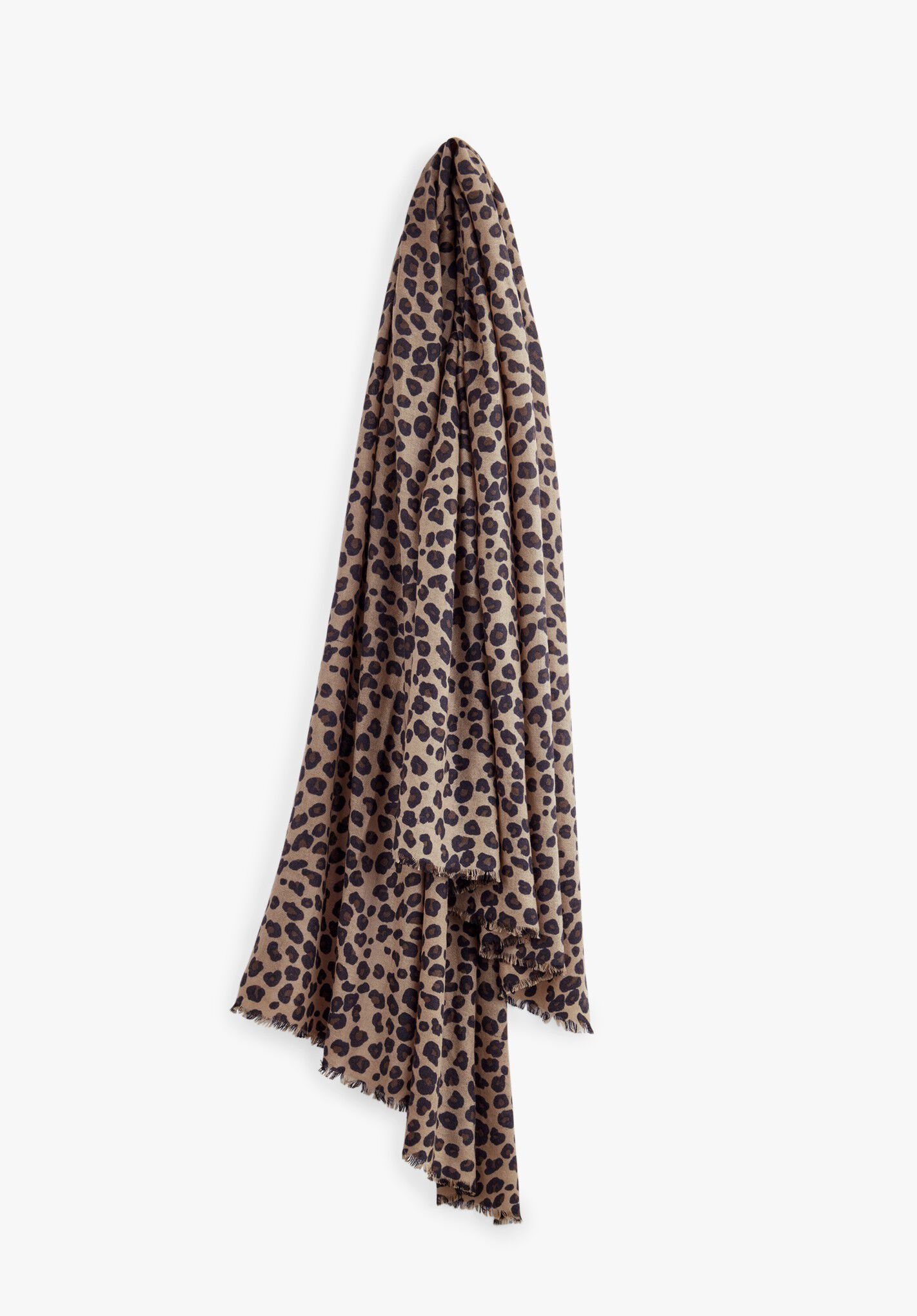 Leopard print scarf online cashmere