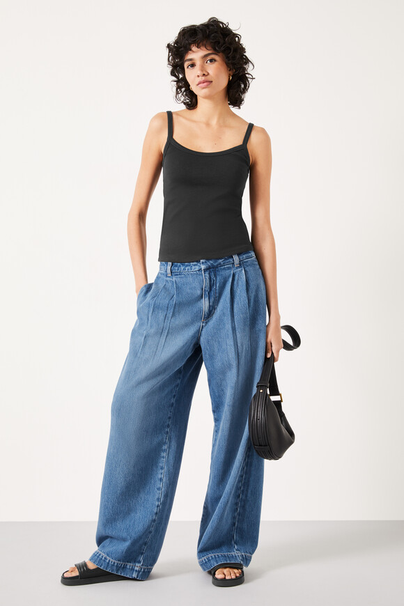 Shauna Thin Strap Ribbed Vest