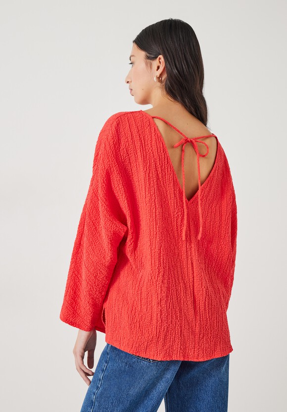 Kirra Oversized Textured Blouse