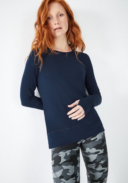 Rhea Long Sleeve Open Back Top