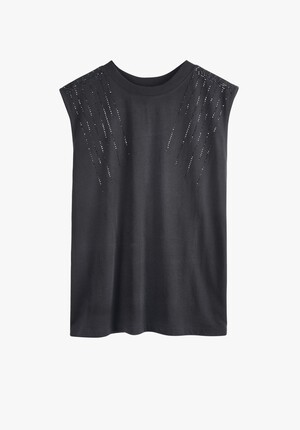 Tara Studded Shoulder Vest