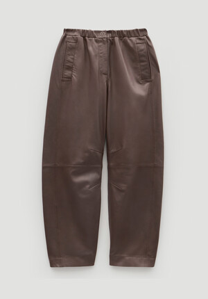 Leather Jack Barrel Trousers