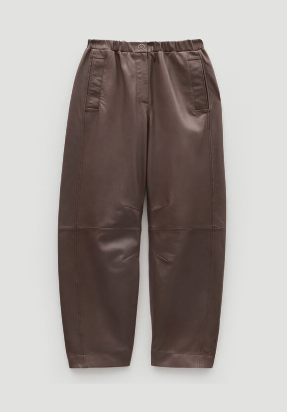 Leather Jack Barrel Trousers