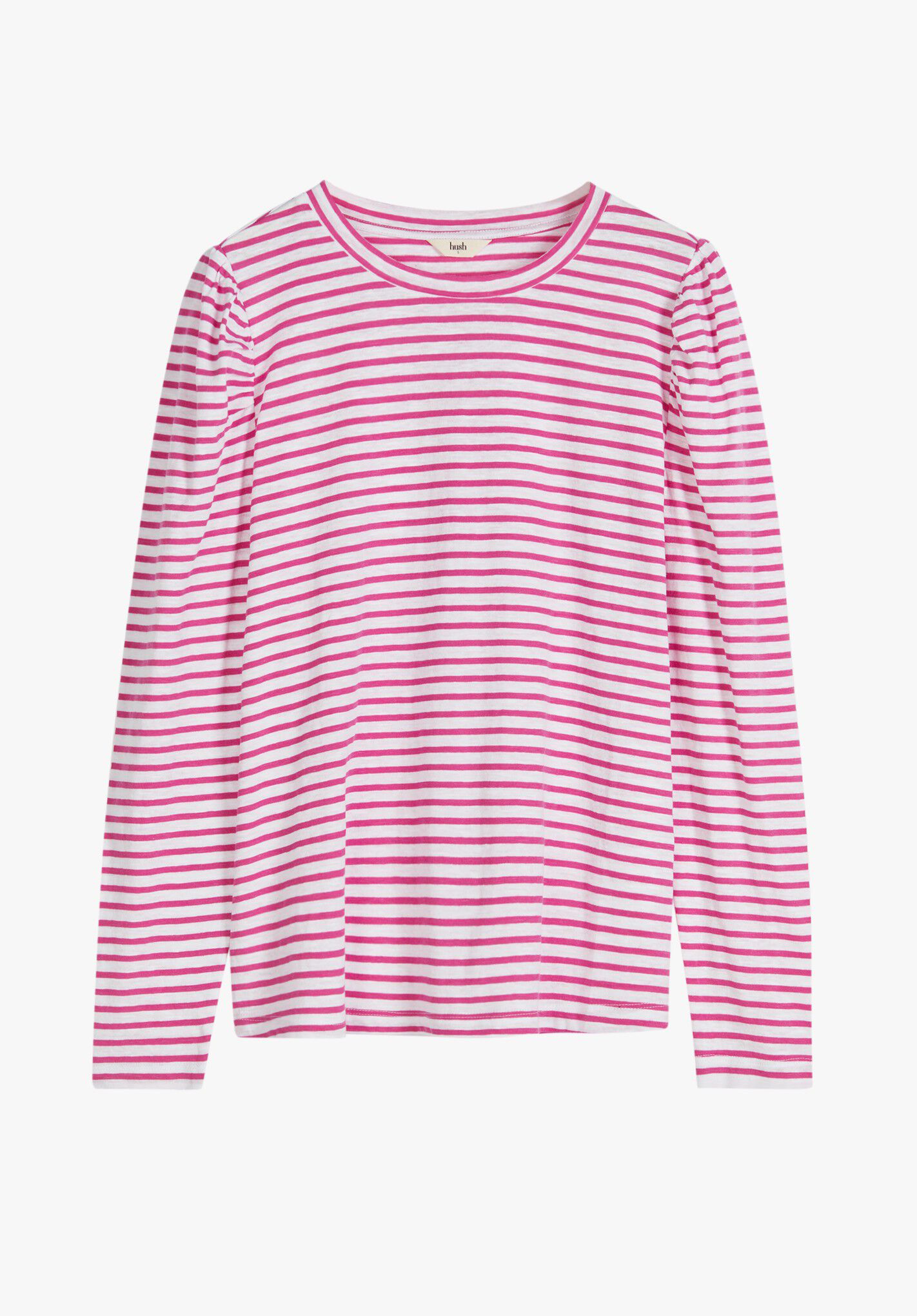 Puff sleeve stripe top sales
