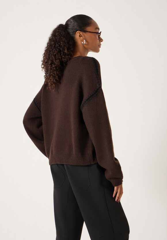 Whitney Whipstitch Knitted Jumper
