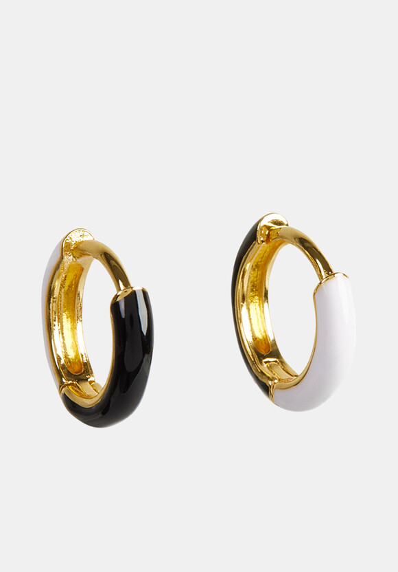 Effie Enamel Hoop Earring