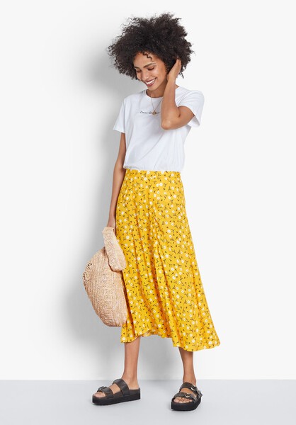 Elaine Printed Midi Skirt