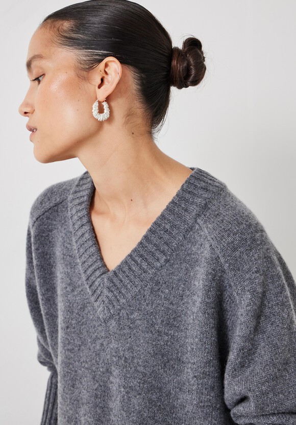 Erica Merino Wool V Neck Jumper