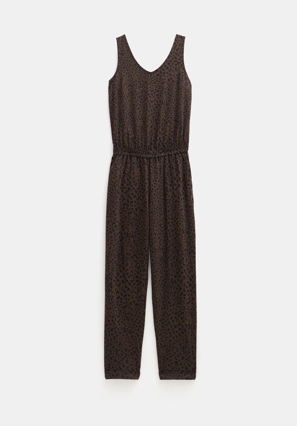 Cropped Jersey Jumpsuit