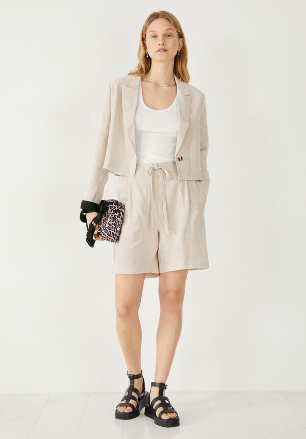 Deia Linen Blend Shorts
