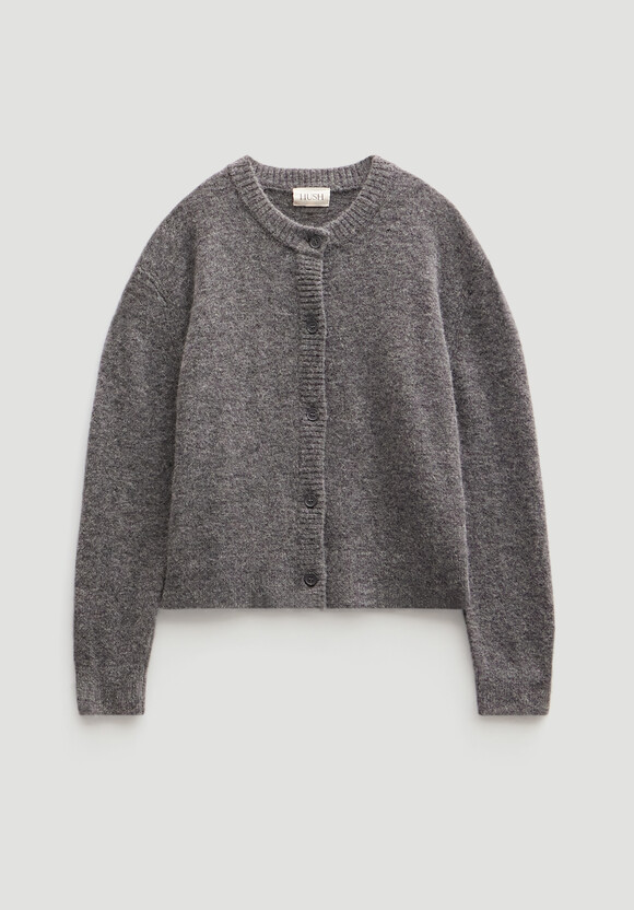 Crew Neck Boxy Cardigan