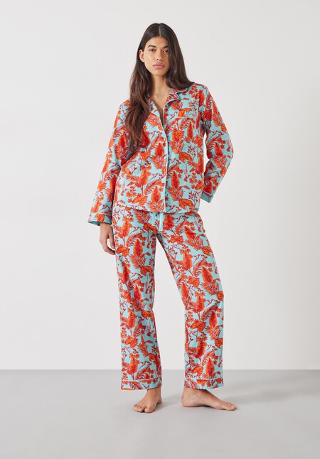 Isla Printed Cotton Pyjama Set