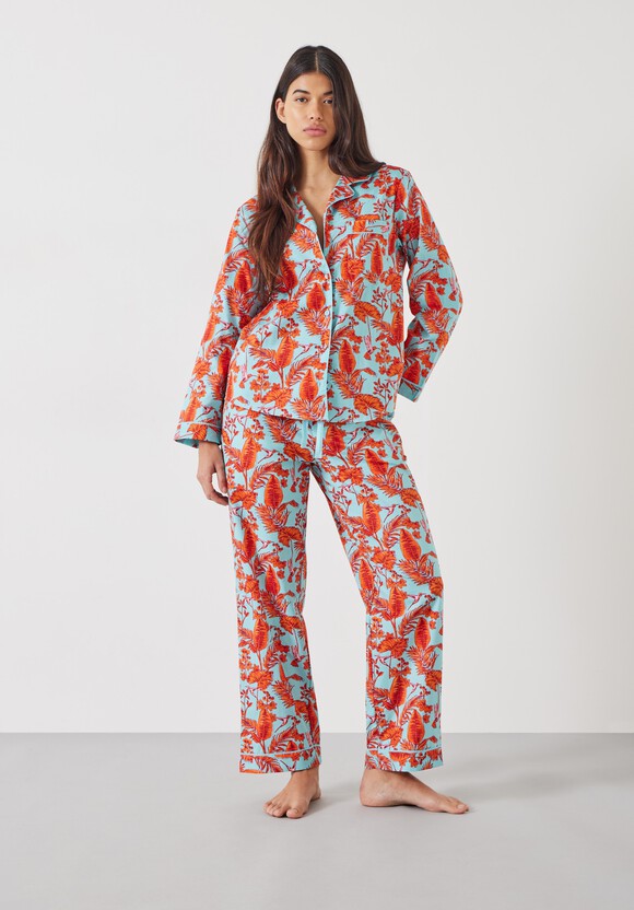 Isla Printed Cotton Pyjama Set
